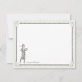  Golf-kaarten voor gepersonaliseerde flatpanels -  Notitiekaartje (Voorkant)