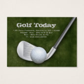 Golf-kaartje - Vaderdag Groen Visitekaartjes (Achterkant)