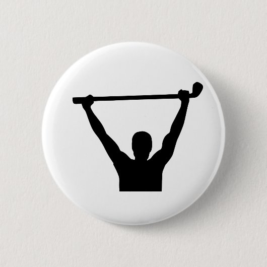 Golf kampioen winnaar ronde button 5,7 cm (Voorkant)