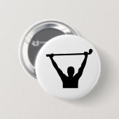 Golf kampioen winnaar ronde button 5,7 cm (Voorkant /achterkant)
