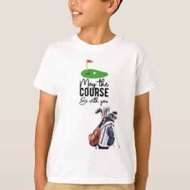 Golf kan de baan bij u zijn t-shirt