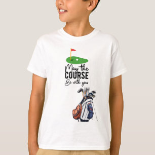 Golf kan de baan bij u zijn t-shirt