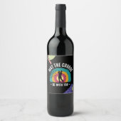 Golf kan je volgen met een wijnontwerp wijn etiket (Voorkant)