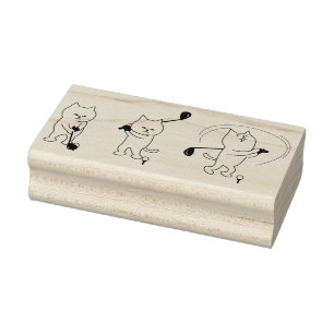 golf kat kunst stempel