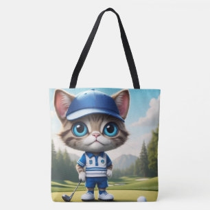 Golf Kat Tote Bag