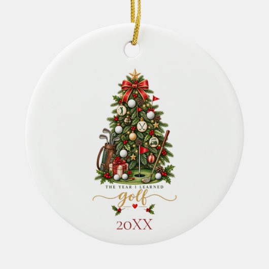Golf Keramisch Ornament (Voorkant)