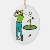 Golf Keramisch Ornament (Rechts)