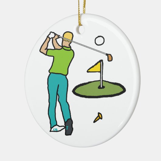 Golf Keramisch Ornament (Links)
