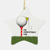 Golf Kerst Collectie Keramisch Ornament (Voorkant)