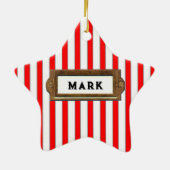 Golf Kerst Collectie Keramisch Ornament (Achterkant)