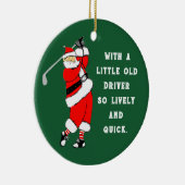 Golf Kerst Collectie Keramisch Ornament (Rechts)