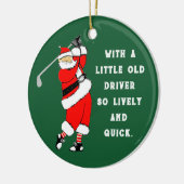 Golf Kerst Collectie Keramisch Ornament (Links)