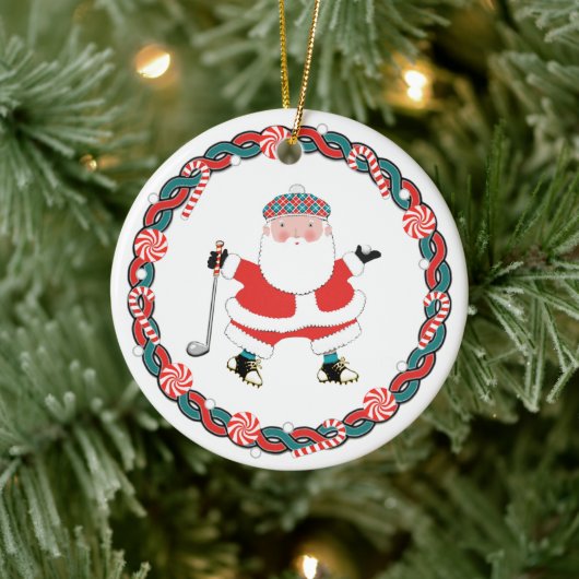 Golf Kerst Collectie Keramisch Ornament (Boom)