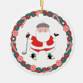 Golf Kerst Collectie Keramisch Ornament (Voorkant)