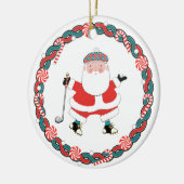 Golf Kerst Collectie Keramisch Ornament (Links)