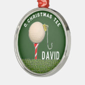 Golf Kerst Collectie Metalen Ornament (Links)