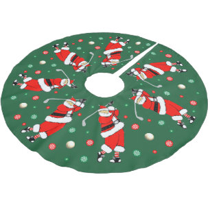 Golf Kerst Decor Geborsteld Polyester Boomkleed Kerstboom Rok