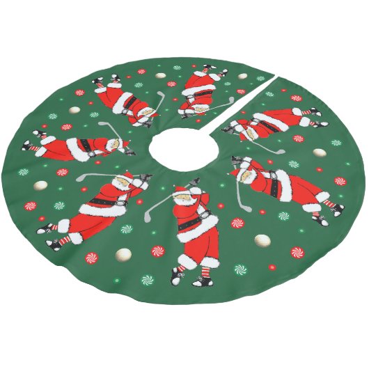 Golf Kerst Decor Geborsteld Polyester Boomkleed Kerstboom Rok (Gekanteld)