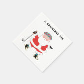 Golf Kerst Feest Servet (Hoek)