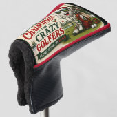 Golf Kerst Grappige tekst voor gekke golfer  Golfheadcover (3/4 voorkant)