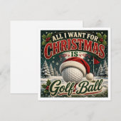 Golf Kerst Grappige uitspraak voor Golfer (Voorkant / Achterkant)