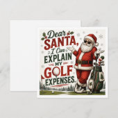 Golf Kerst Grappige uitspraak voor Golfer (Voorkant / Achterkant)