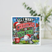 Golf Kerst Grappige uitspraak voor Golfer (Staand voorkant)