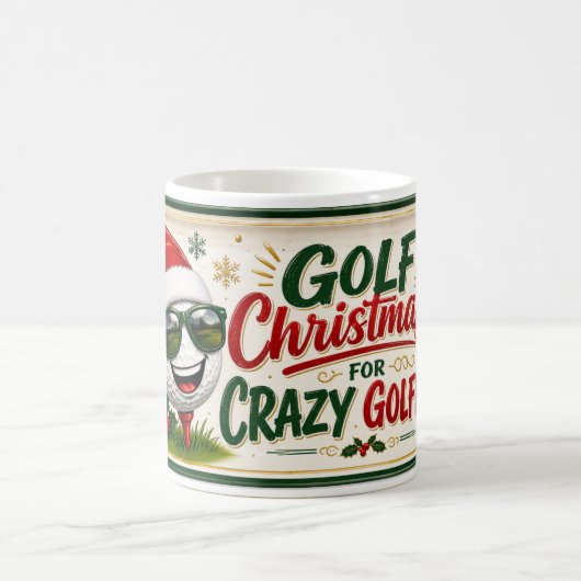 Golf Kerst Grappige uitspraak voor Golfer Koffiemok (Center)