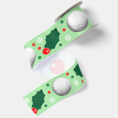 Golf Kerst Holiday Cadeau Satijnen Lint (Achterkant)