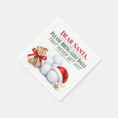 Golf Kerst Holiday Golf Bal Papieren Servetten (Hoek)