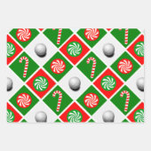 Golf Kerst Inpakpapier Vel (Voorkant 3)