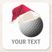 golf kerst kartonnen onderzetters (Voorkant)