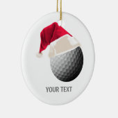 golf kerst keramisch ornament (Rechts)