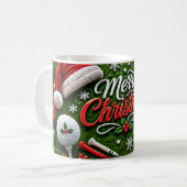 Golf Kerst Koffiemok (Voorkant links)