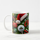 Golf Kerst Koffiemok (Links)