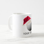 golf kerst koffiemok (Voorkant links)