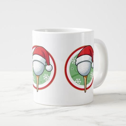 Golf Kerst Koffiemok Grote Koffiekop (Voorkant rechts)
