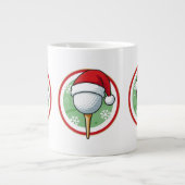 Golf Kerst Koffiemok Grote Koffiekop (Voorkant)