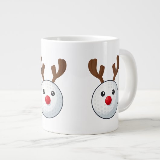 Golf Kerst Koffiemok Grote Koffiekop (Voorkant rechts)