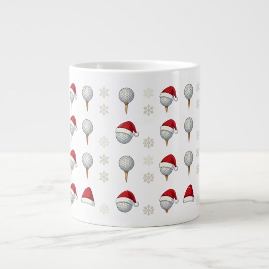 Golf Kerst Koffiemok Grote Koffiekop (Voorkant)