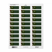 Golf Kerst op putting green Etiket (Full Sheet)