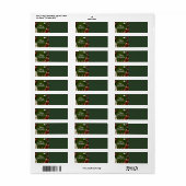Golf Kerst op putting green Etiket (Full Sheet)