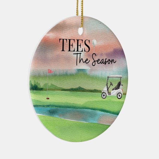 Golf Kerst Ornament (Rechts)