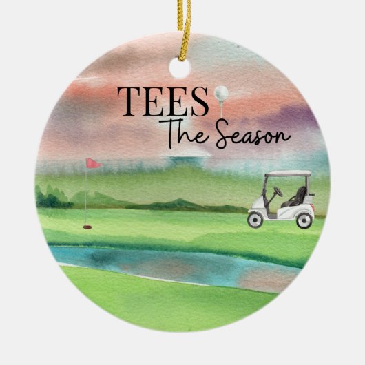 Golf Kerst Ornament (Voorkant)