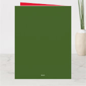 Golf kerst Santa Claus rijdend in een golfkarretje Kaart (Achterkant)