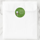 Golf Kerst sticker met golfbal en t-shirt (Tas)