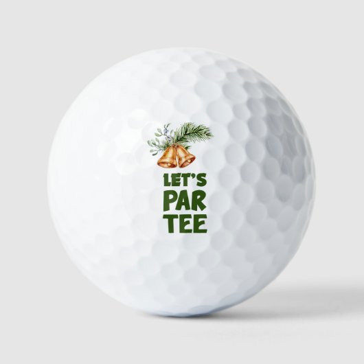 Golf-kerst, t-shirt voor Golfer Golfballen (Voorkant)