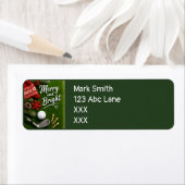 Golf Kerst thema Etiket (Insitu)