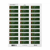 Golf Kerst thema Etiket (Full Sheet)