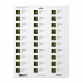 Golf Kerst thema Etiket (Full Sheet)